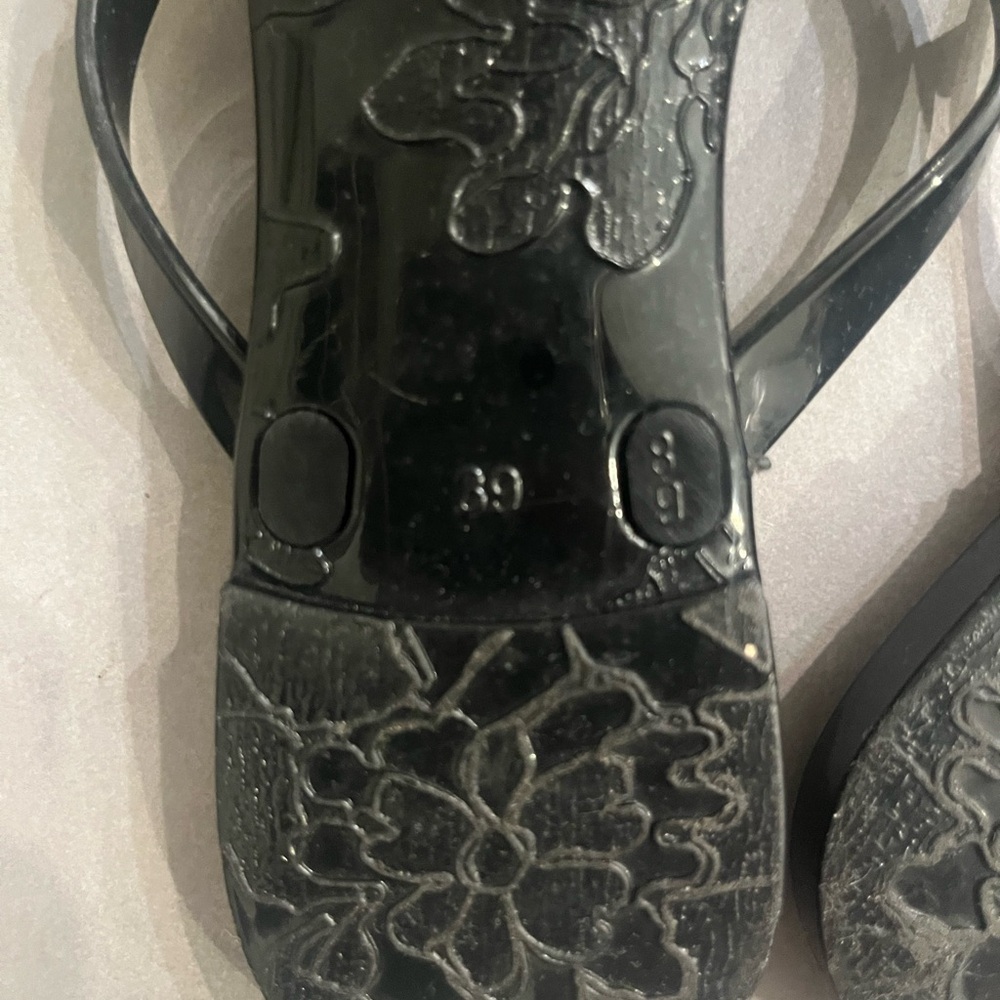 Black jelly Sandals with rock studs - Picture 5 of 6
